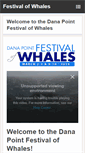 Mobile Screenshot of festivalofwhales.com